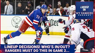 Who's in/out of the Game 2 lineup? Rempe? Wheeler? Plus, something the Rangers MUST DO in Game 2!