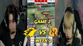 RRQ HOSHI VS ONIC | GAME 2 MPLID S13 WEEK 2 #mobilelegends #mplindonesia #mpls13