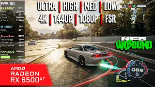RX 6500 XT | Need For Speed Unbound - 4K, 1440p, 1080p, FSR - Ultra, High, Medium, Low