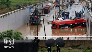 Rescuers Pull Bodies From Submerged Tunnel After South Korea Floods | WSJ