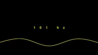 101 hz tone frecuency