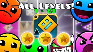 Geometry Dash 2.2 ALL LEVELS | ALL COINS (22 + 1 Bonus) "4K"