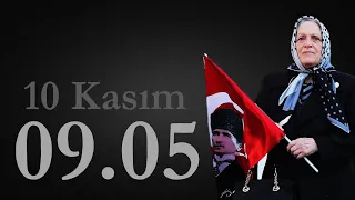 10 KASIM 09.05: BİR ÜLKEDE HAYAT DURUYOR...