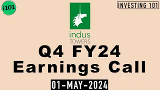 Indus Towers Limited Q4 FY24 Earnings Call | Indus Towers Limited FY24 Q4 Concall