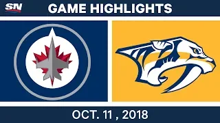 NHL Highlights | Jets vs. Predators - Oct. 11, 2018