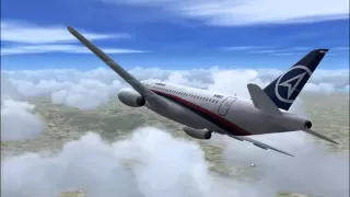 Sukhoi Superjet 100 Mount Salak crash simulation, final version