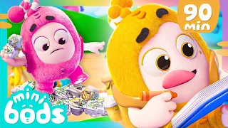 Let's Hunt For Spooky Treats! - Minibods | Mini Oddbods | Baby Oddbods | Funny Cartoons For Kids