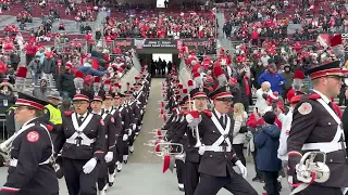 Ohio State Marching Band Ramp Entrance In The Snow - TBDBITL in 4K