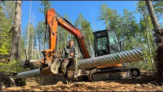 Clearing Land And Installing a Culvert, Salmon Fishing With Buds