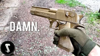 The Golden Overpowered Airsoft Desert Eagle you will WANT.