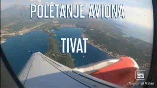 Poletanje Aviona, Tivat, Air Serbia 4K