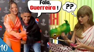 10 Encontros Mais Aleatórios Entre Famosos Gringos e Brasileiros  😁