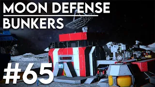 Building moon defense bunkers! - Space Engineers solo survival #65
