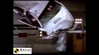 Daewoo Lanos 1997 ANCAP Crash Test (1 star)