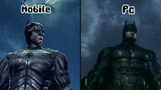 The Dark Knight Rises (Mobile) Vs Batman Arkham Knight (Pc) !!