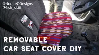 Removable Car Seat Cover DIY