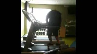 Crackhead gets workout...