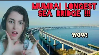 Foreigner reacts to MUMBAI Trans Harbour Link : India's longest sea Bridge in action!!!