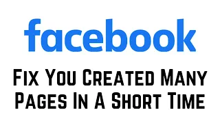 Cannot Create Page You Have Created Too Many Pages In A Short Time Please Try Later