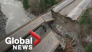 BC floods: Stranded travellers leave Hope, BC as Highway 7 partially reopens