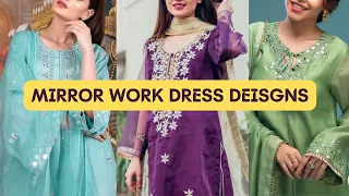 mirror work dress designs | mirror work kurti designs |  Nimra Waqas