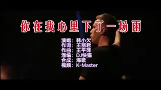 韩小欠 《你在我心里下了一场雨 （DJ快猫版）》 KTV 导唱字幕 （备有伴奏视频）