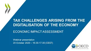 Webinar: Economic Impact Assessment of the Pillar One and Pillar Two proposals - October 2020