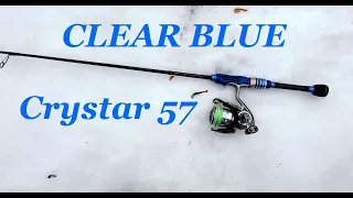 Первая поклёвка на Clear Blue Crystar 57. Без рыбы ))