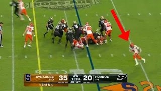 Syracuse QB Pulls Off the Cleanest Play Fake vs. Purdue