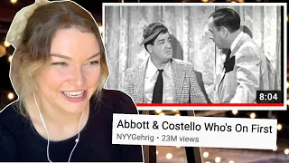 New Zealand Girl Reacts to ABBOTT & COSTELLO | WHO'S ON FIRST COMEDY SKIT 😂