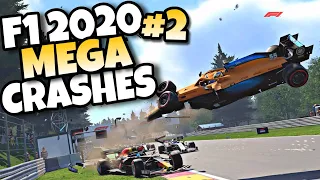 F1 2020 MEGA CRASHES #2