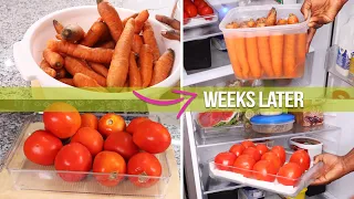STORE CARROTS FOR MONTHS | How To Store Fruits And Vegetables For Weeks