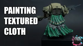 How To Paint Green Textured Fabric FAST