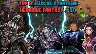 TOP 3 jeux de stratégie FANTASY/SF : SEIGNEUR DES ANNEAUX BFME / WARCRAFT 3 / STARCRAFT 2
