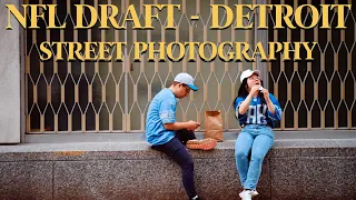 Street Photography at the NFL Draft on Kodak Gold (Detroit)
