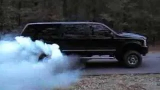 Massive Ford Excursion Burnout