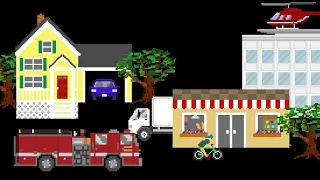 Vehicle Prepositions - Featuring Street Vehicles / City Vehicles - The Kids' Picture Show