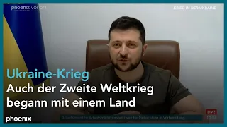 Statement des ukrainischen Präsidenten Selenskyj vor dem niederländischen Parlament in Den Haag