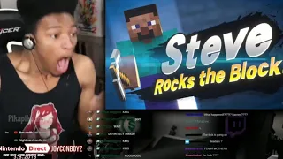 Etika reacts to Steve in smash