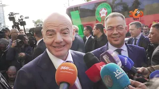 Gianni Infantino, Président de la FIFA, heureux de revenir au Maroc