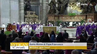 Santa Messa e Imposizione delle Ceneri assieme a Papa Francesco 17 Febbraio 2021