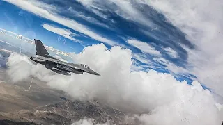 F-16 Red Flag Aggressors Cockpit Footage - Nellis AFB