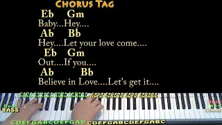 Let's Get It On (Marvin Gaye) Piano Jamtrack in Eb Major with Chords/Lyrics