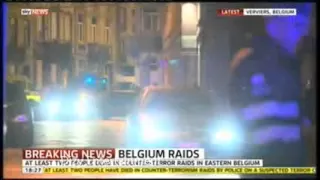 Anti Terror Raid In Belgium Explosion Gunfire Deaths Report Verviers   FIRST FOOTAGE