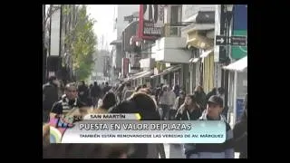 Obras públicas en plazas y arreglos de veredas (San Martín)