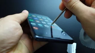 Galaxy Note 7 Exynos -  Scratch Test - Gorilla Glass 5. I even used a sharp metal screw