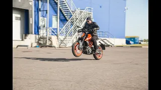 KTM Duke 390 2018. Тест-райд за 60 секунд.