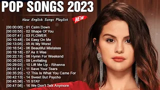 Pop Hits 2023 - Rema Selena Gomez, Calm Down, (Lyrics) Ed Sheeran, Shape Of You...Mix