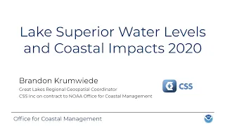 Twin Ports Climate Conversations: Lake Superior Water Levels and Coastal Impacts