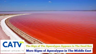 Associated With a Sign of The Apocalypse, a Puddle of Water Near The Dead Sea Turns Blood Red